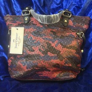 Juicy Couture Red and Black Sequin Tote